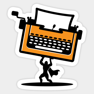 Writing hero Sticker